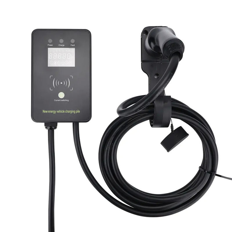 AC 220V Swiping Card 5 biegów Stacja ładowania elektrycznego zamontowana na ścianie z ekranem LED