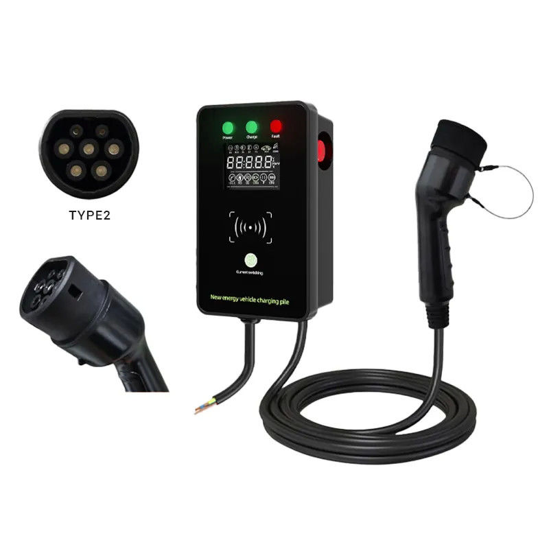 AC 220V Swiping Card 5 biegów Stacja ładowania elektrycznego zamontowana na ścianie z ekranem LED