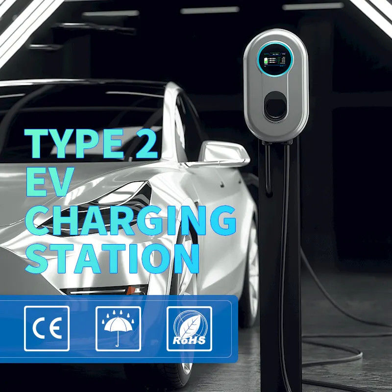 22kw karta RFID 5 metrów kablowa stacja ładowania mobilnego typu 2 EV