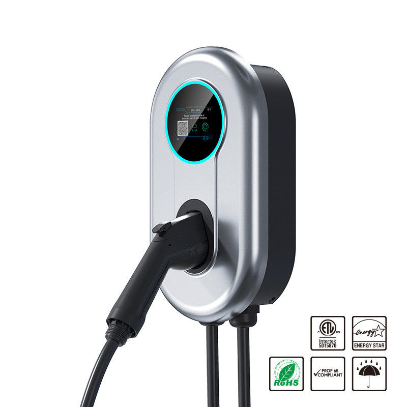 230 V 400 V przycisk dotykowy przenośna elektryczna ładowarka samochodowa poziomu 2 do montażu na ścianie ochrona uziemienia