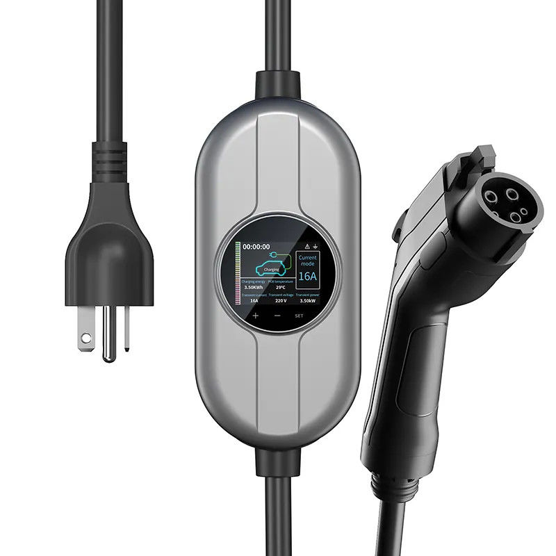 Ekran dotykowy 50Hz do 60Hz 32A Przenośny ładowarka prądu AC EV do szybkiego ładowania