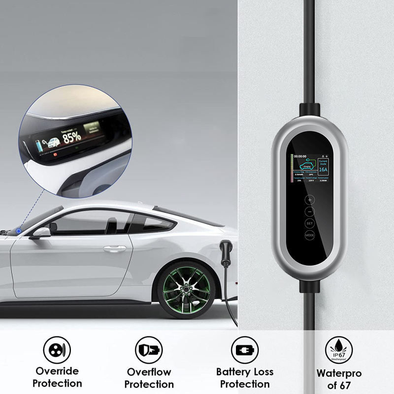 230V typu 2 komercyjny ładowarka samochodów elektrycznych jednofazowa dla Tesli